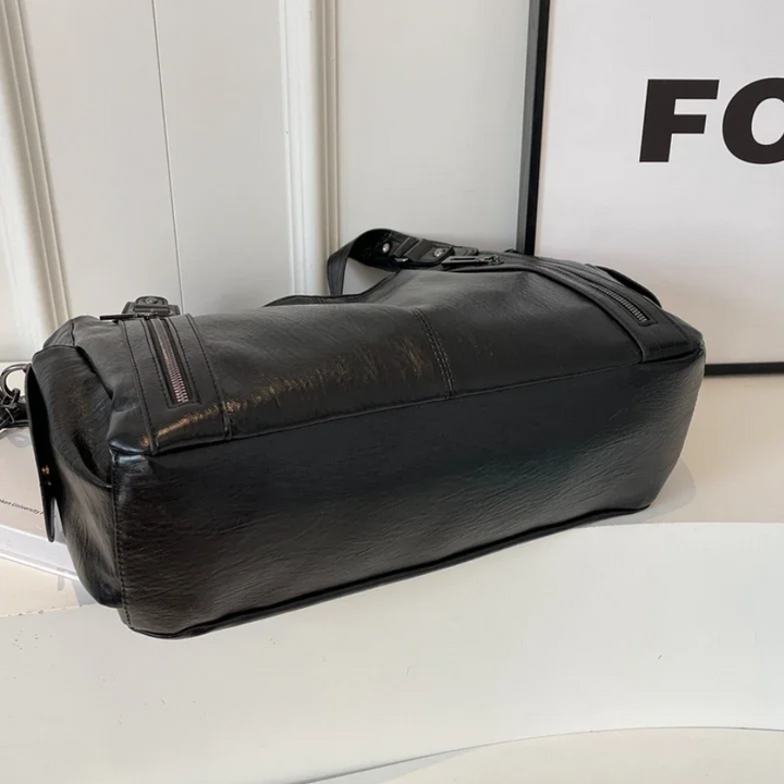 UMA - DUAL ZIPPER LARGE CAPACITY SHOULDER BAG