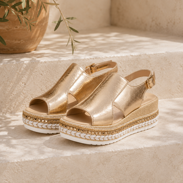 Veronica | Orthopedic Sandals (Gold)
