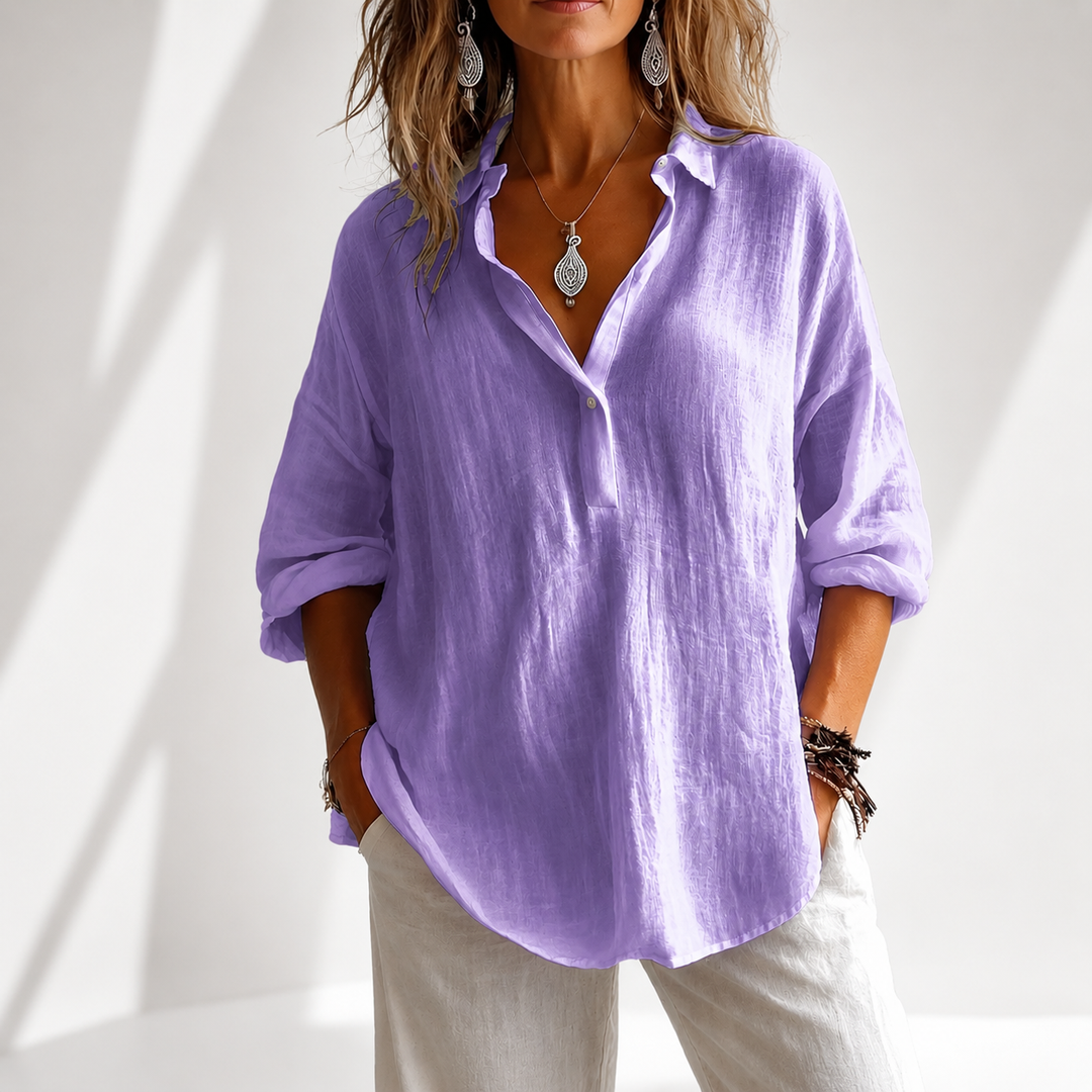 Maren Cotton Linen Blouse