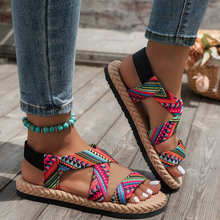 Skylar | Braided Platform Espadrille Sandals