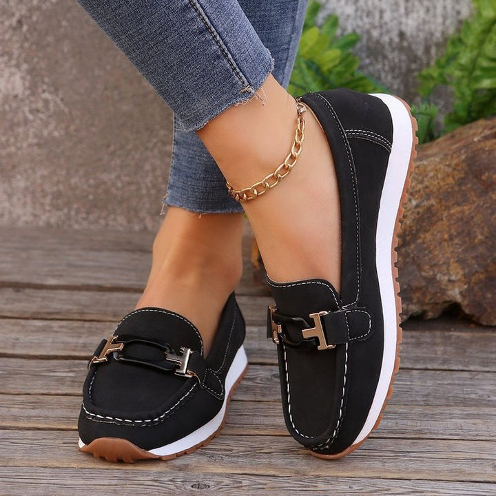 Naomi | Elegant Orthopedic Buckle Loafers