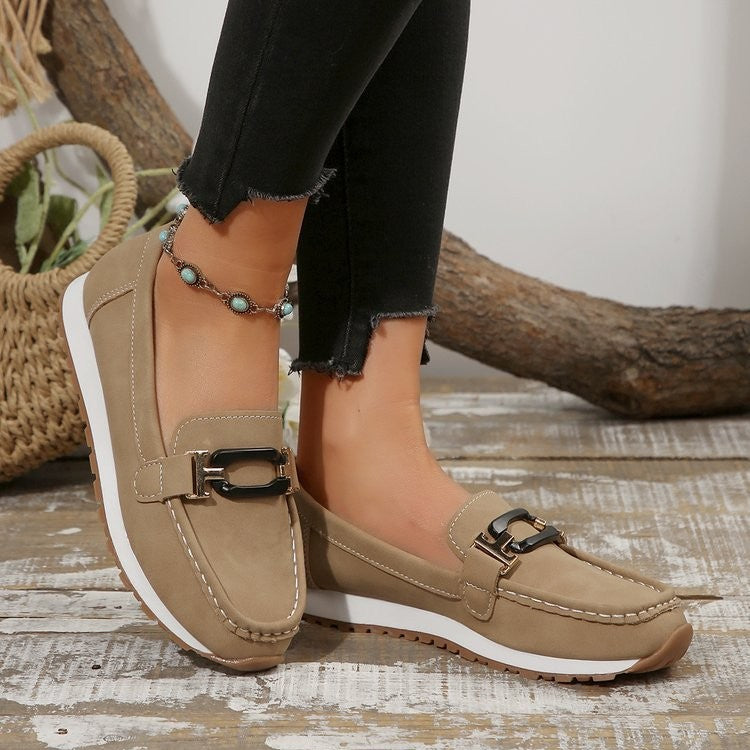 Naomi | Elegant Orthopedic Buckle Loafers