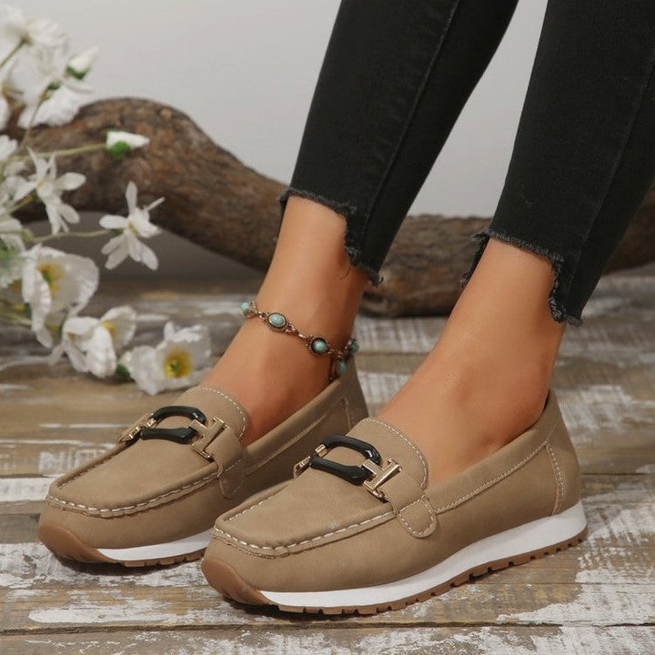 Naomi | Elegant Orthopedic Buckle Loafers