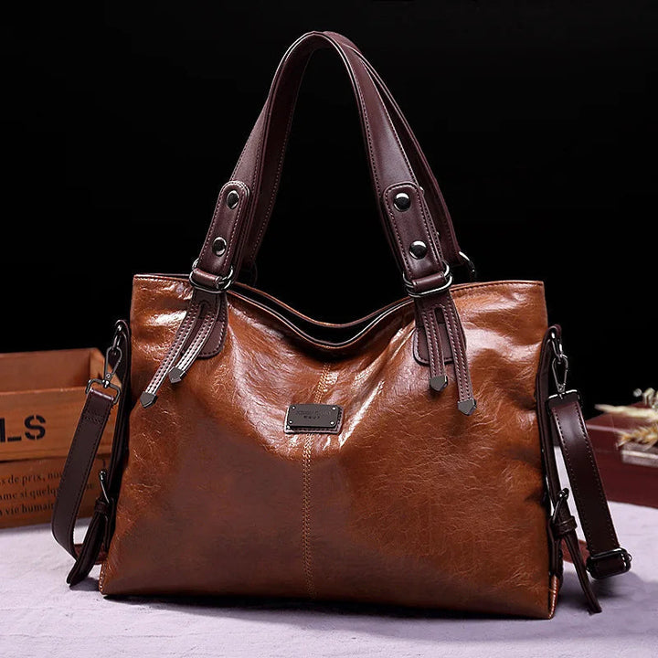 ARALYN - REFINED SOFT LEATHER TOTE BAG