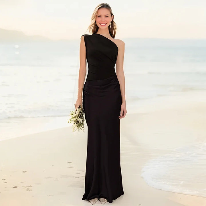 Luna™ | Maxi Dress with a Gilt in Satin