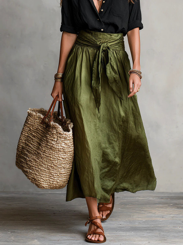 Elara™ | Elegant Two-Piece Set With Midi Skirt