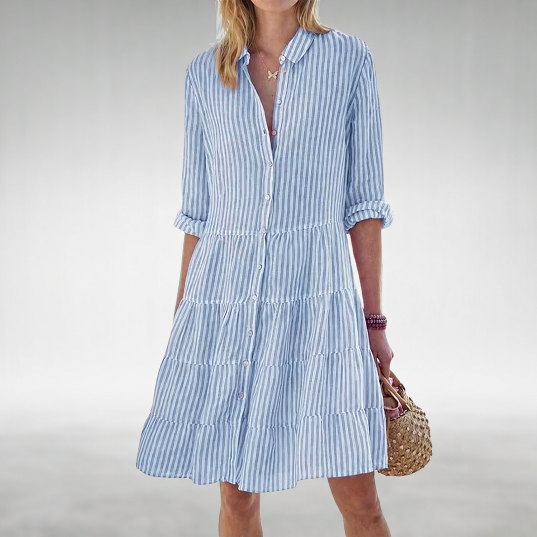 Lydia™ Flattering Button Dress