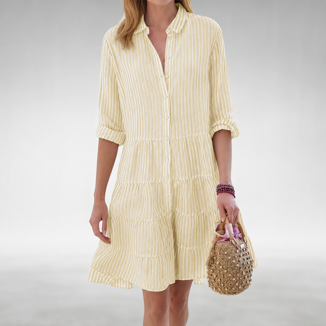 Lydia™ Flattering Button Dress
