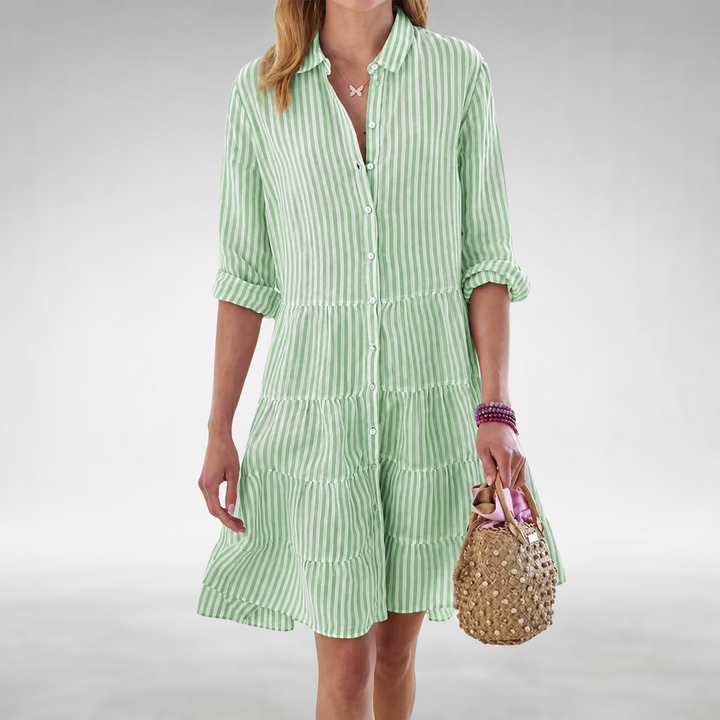 Lydia™ Flattering Button Dress