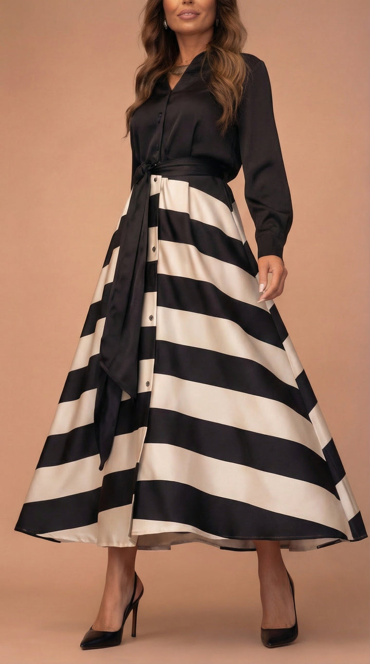 Mila™ | Striped Maxi Dress