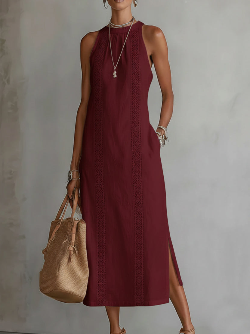Jimena | Relaxed Mandarin Collar Summer Dress