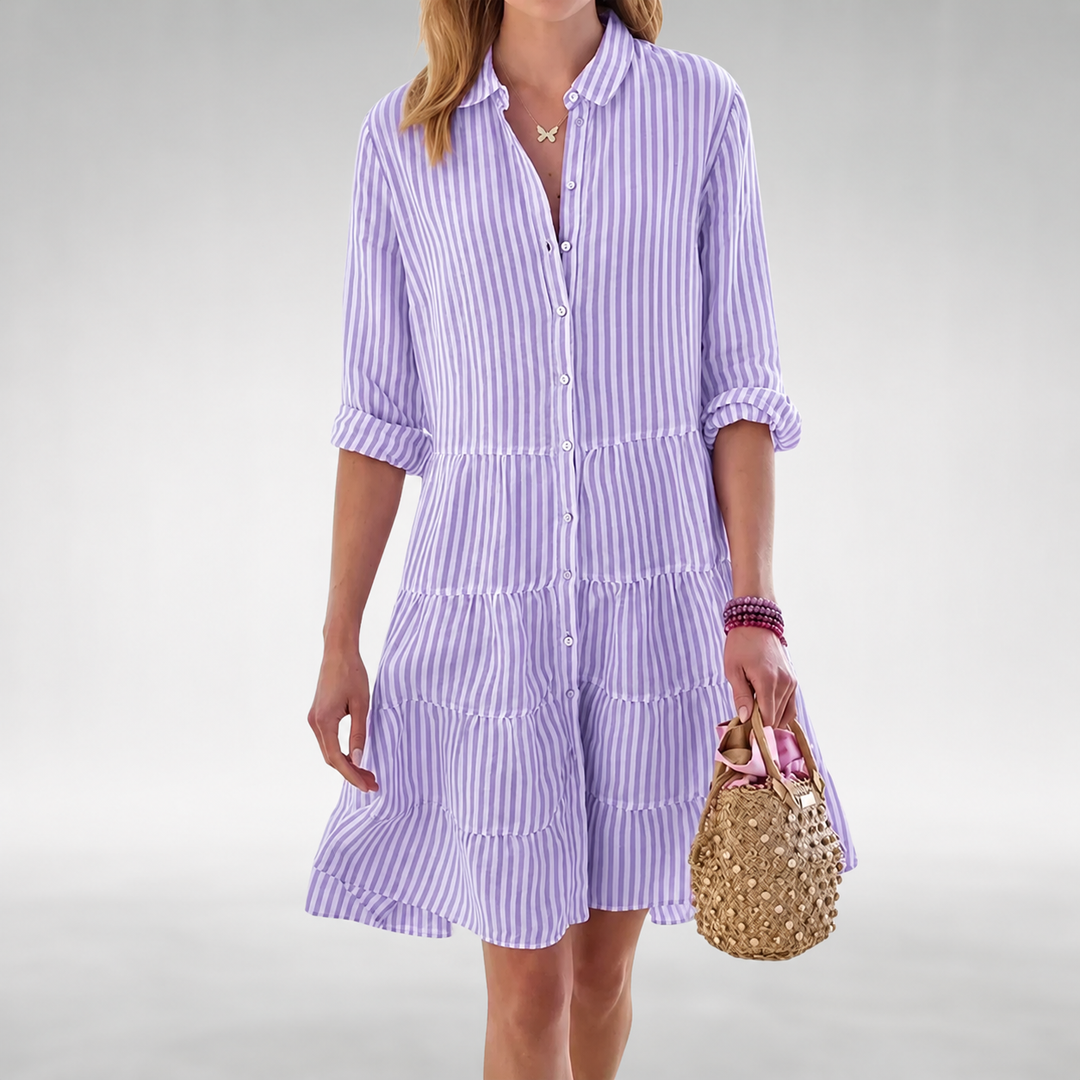 Lydia™ Flattering Button Dress