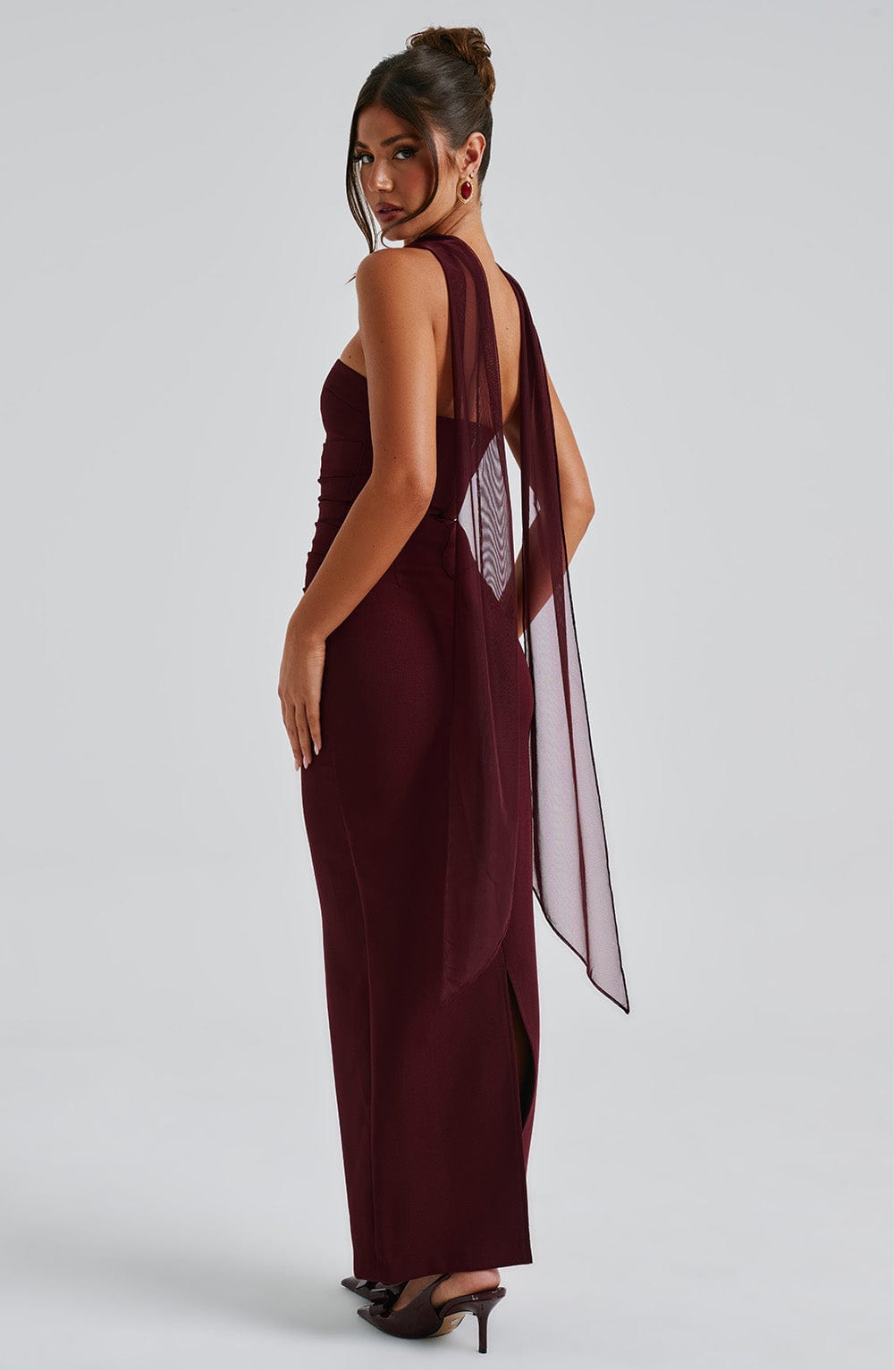 PEONY | GRACEFUL SATIN DRESS
